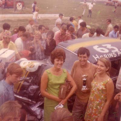 Gary Elliott with his Mom Shirley and Nonie Pinecrest Demolition Derby 1969
Gary Elliott with his Mom Shirley and Nonie Pinecrest Demolition Derby 1969

Photo Credit: http://www.elliottracingteam.com

