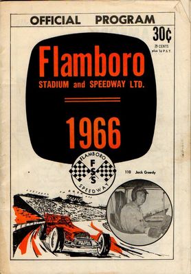1966 Flamboro Speedway Program Cover
Photo Credit Randy Spencer http://mostwanted2005.webs.com
Keywords: flamboro speedway image