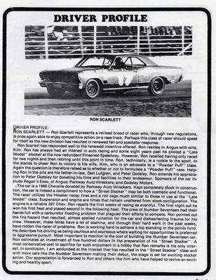 Ron Scarlett at Barrie Speedway
Ron Scarlett at Barrie Speedway

Photo Credit: Rod McLeod
Keywords: Ron Scarlett Barrie Speedway