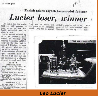 Leo Lucier
Keywords: http://www.checkerflagraceway.piczo.com/