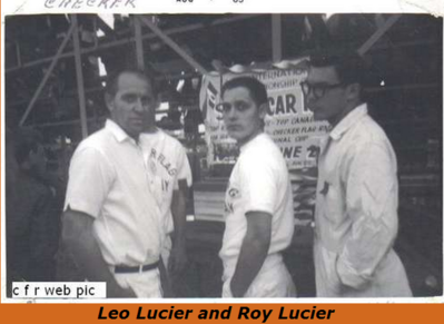 Leo Lucier and Roy Lucier
1969
Keywords: http://www.checkerflagraceway.piczo.com/