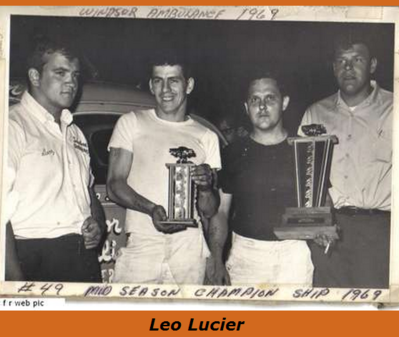 Leo Lucier
Season Championship 1969
Keywords: http://www.checkerflagraceway.piczo.com/