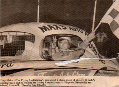 Tony Blake 
Newspaper clipping
